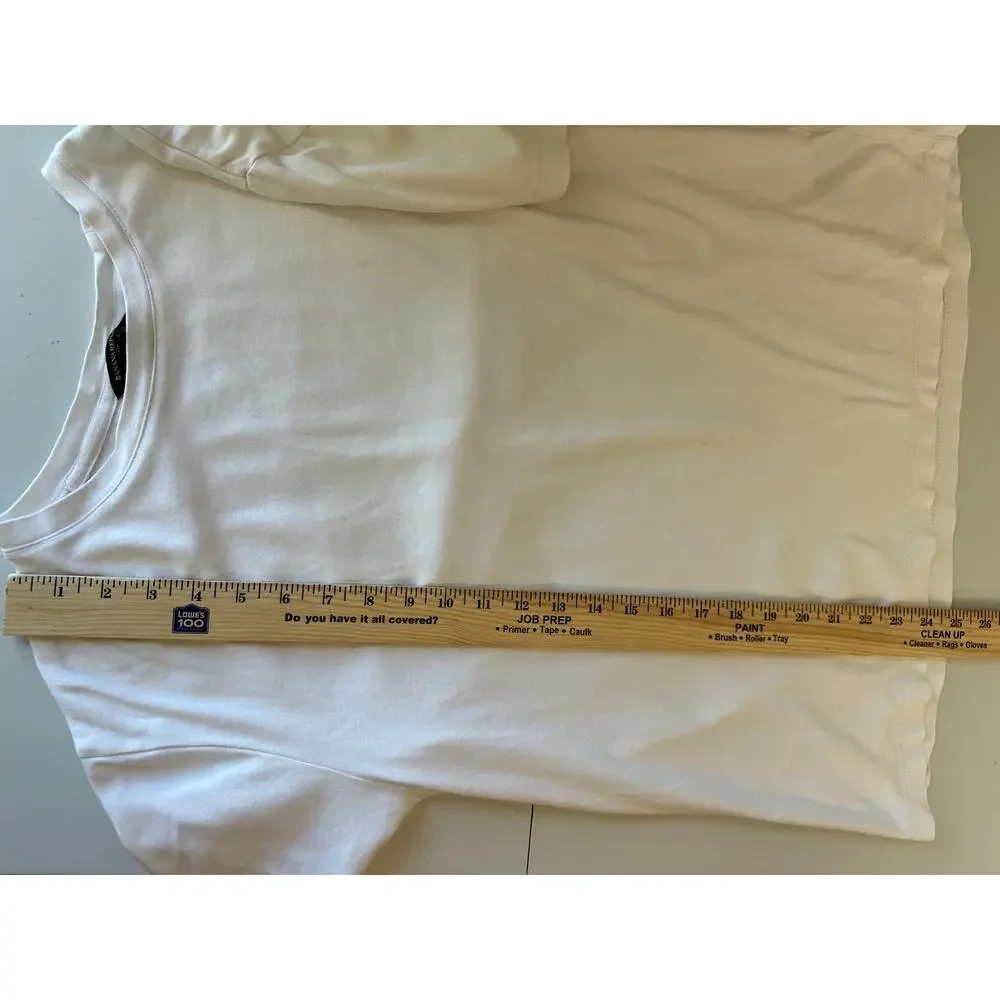 Banana Republic Mens White T-Shirt 100 Cotton Crew Neck Short Sleeve Basic M